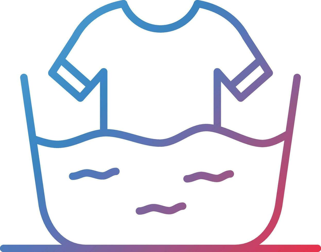 Cold Wash Laundry Vector Icon