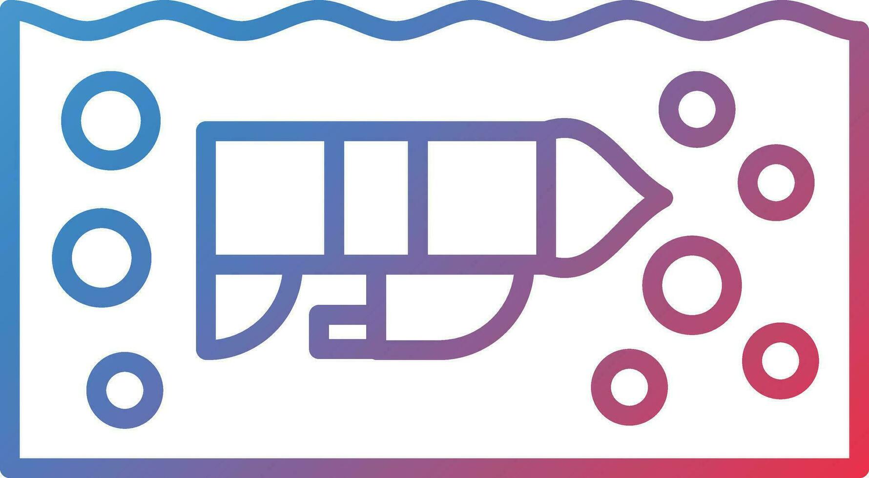 Underwater Orienteering Vector Icon