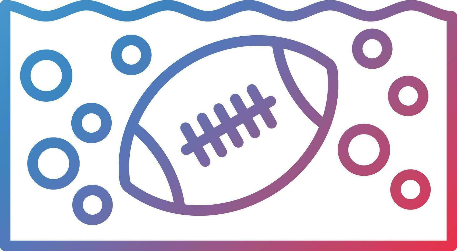 Underwater Rugby Vector Icon
