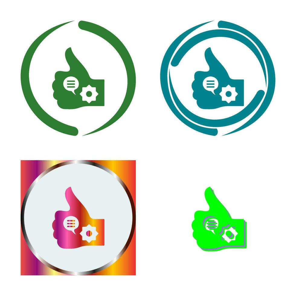 Unique Like Marketing Vector Icon