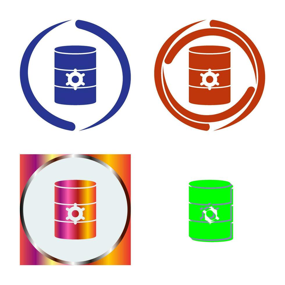 Unique Database Management Vector Icon