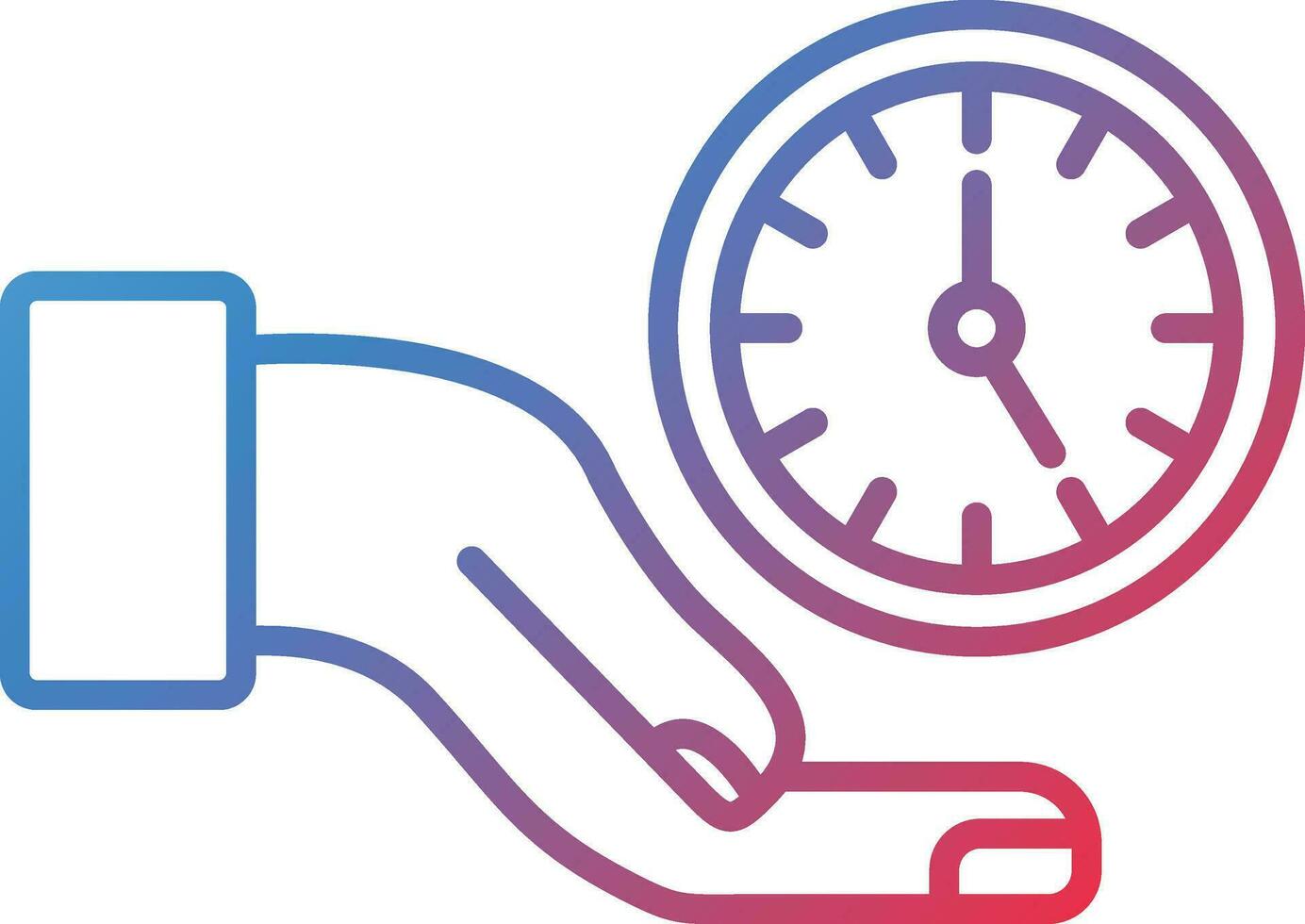 Time Saving Vector Icon