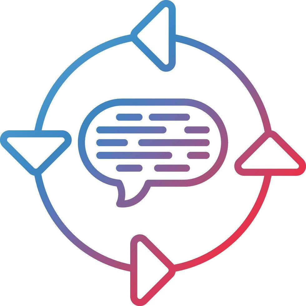 Feedback Loop Vector Icon