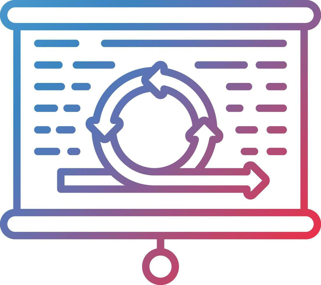 Scrum Task Board Vector Icon