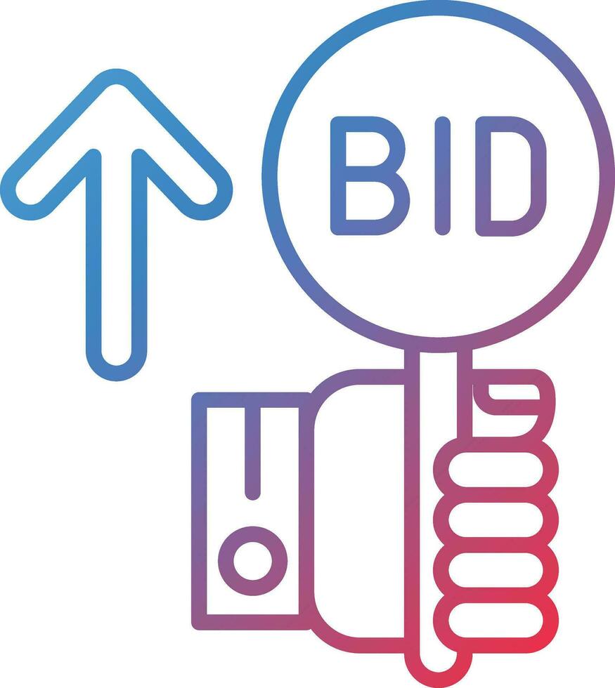 Advance Bid Vector Icon