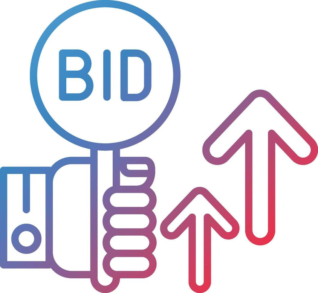 Dynamic Auction Vector Icon