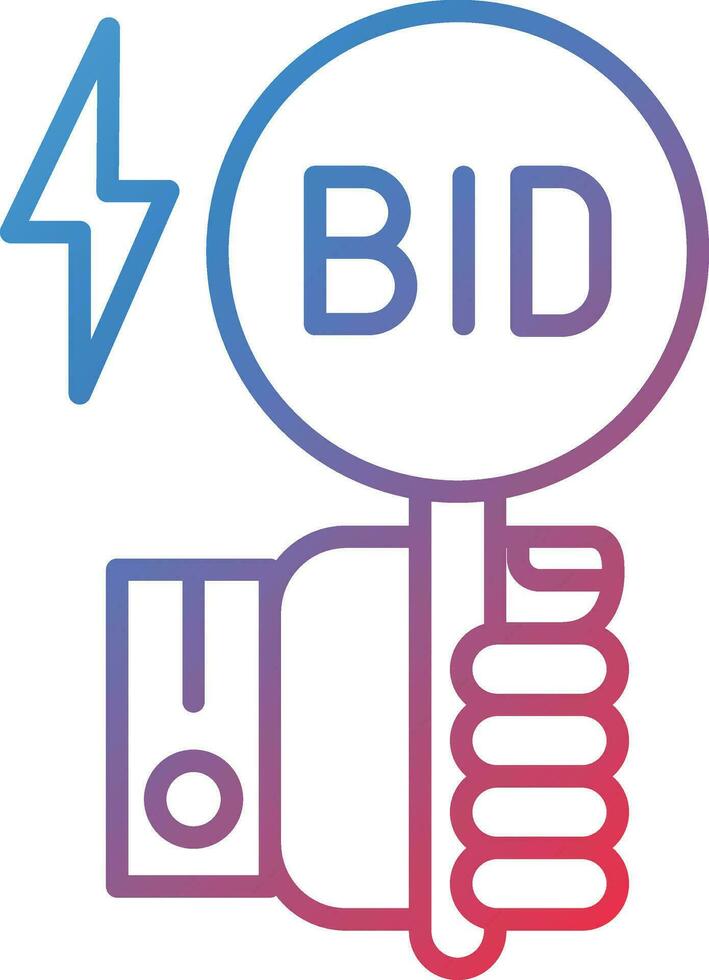 Quick Bid Vector Icon