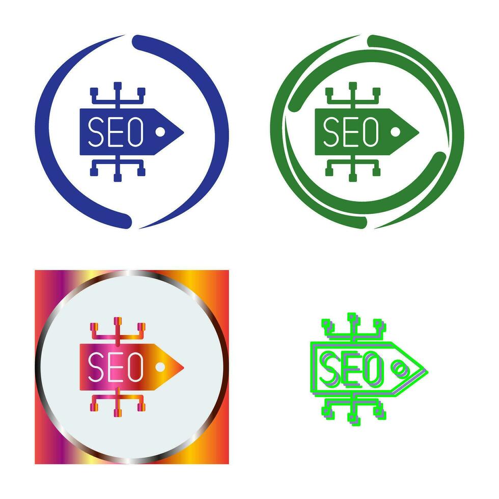 SEO Tag Vector Icon