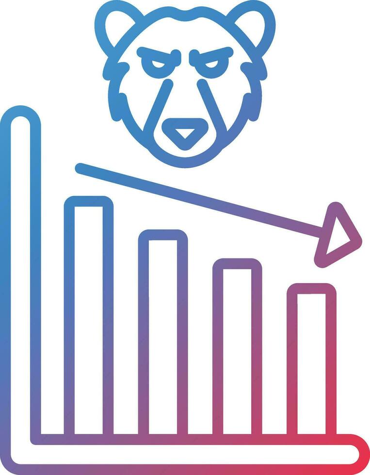 Bear Market Vector Icon