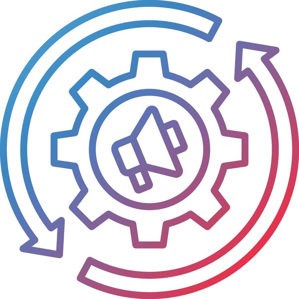 Marketing Automation Vector Icon