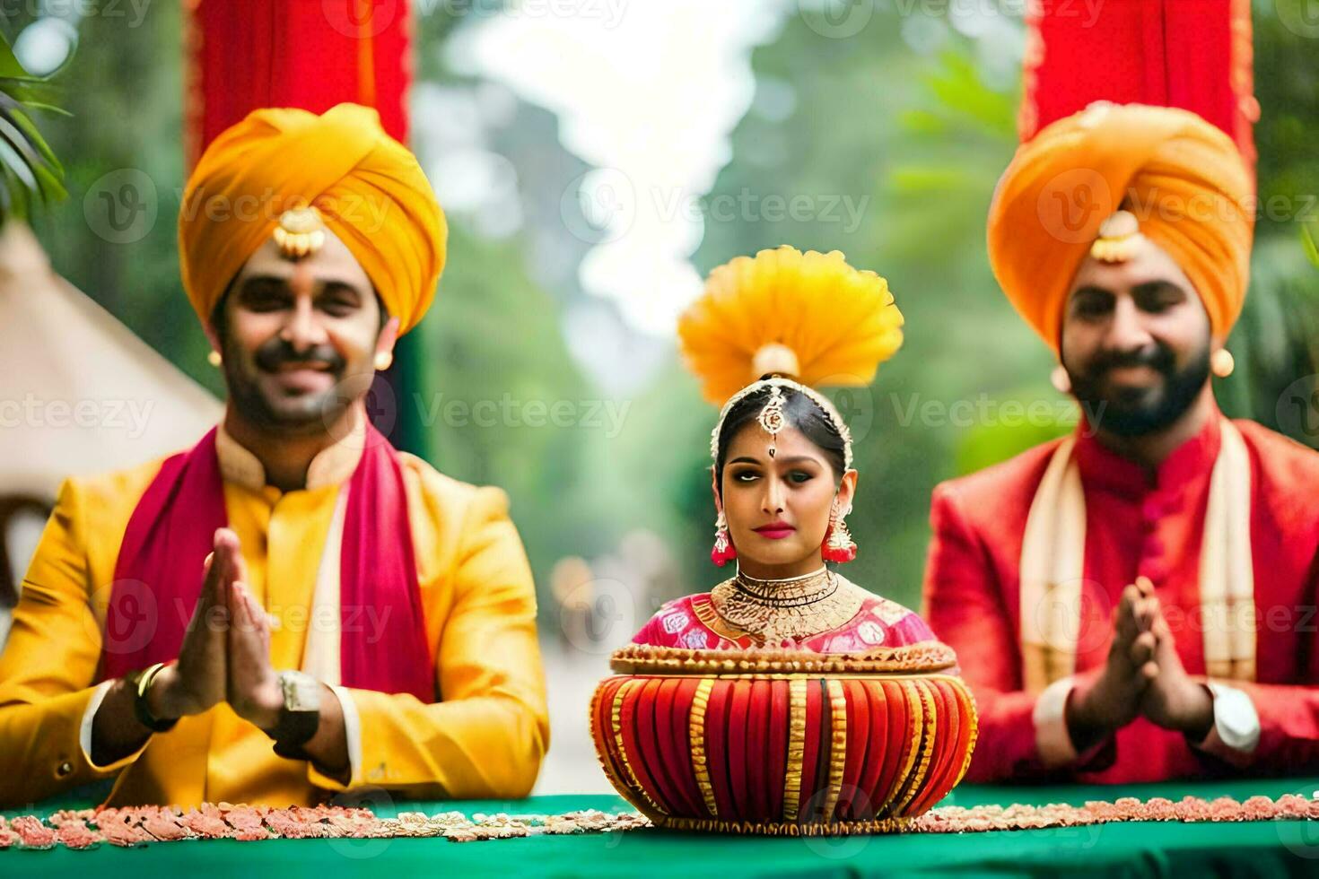 indian wedding photography in delhi. AI-Generated photo