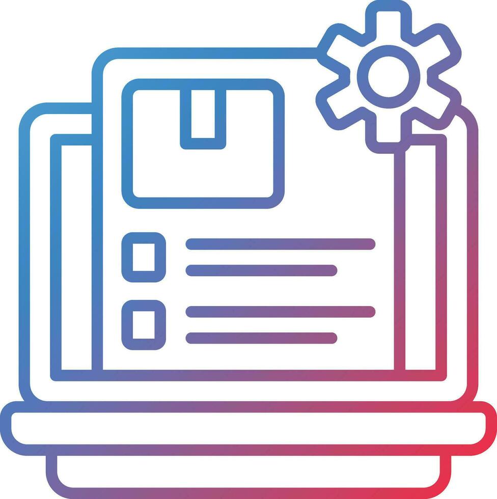 Content Management System Vector Icon