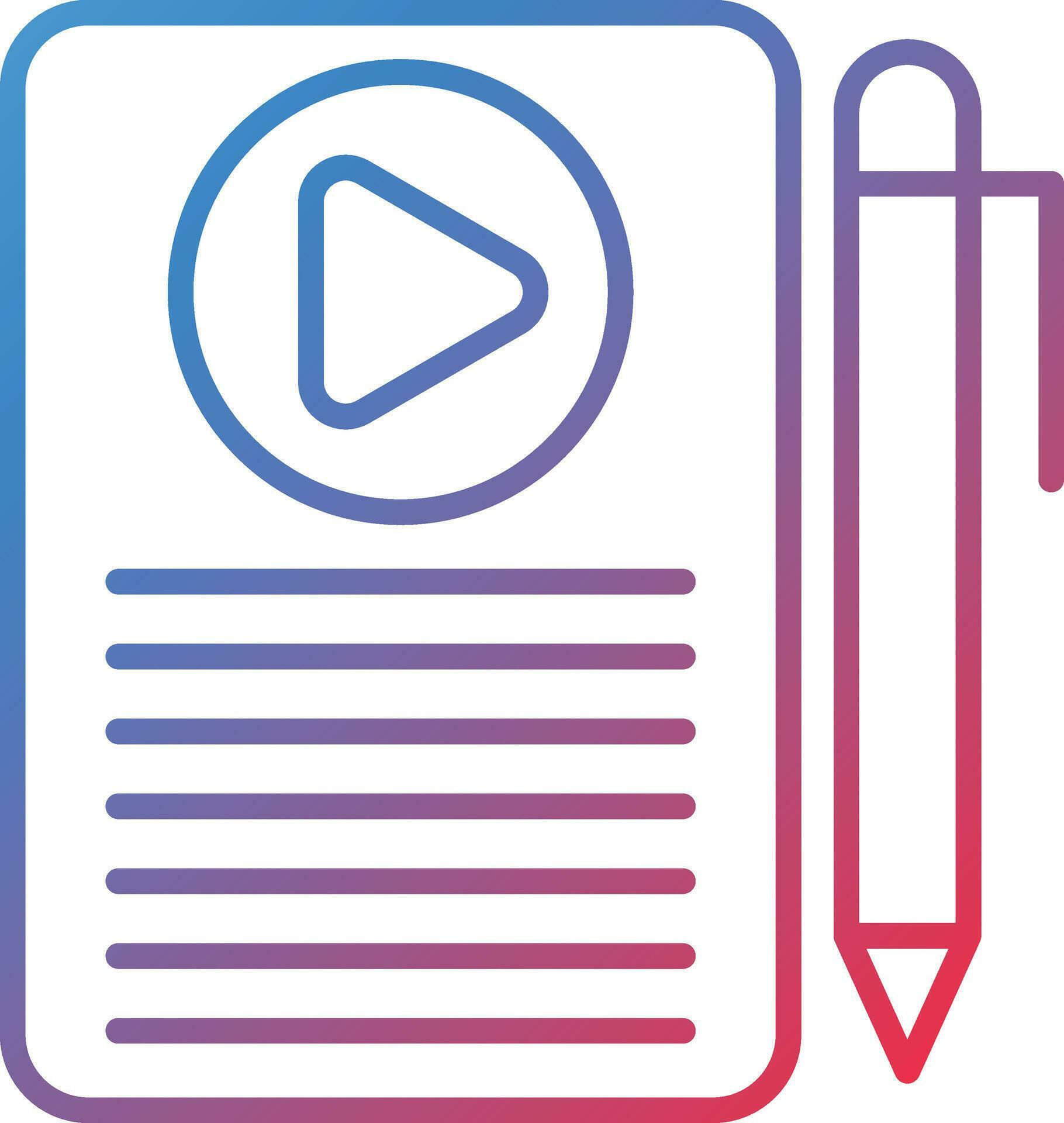 Script Vector Icon 31889123 Vector Art at Vecteezy