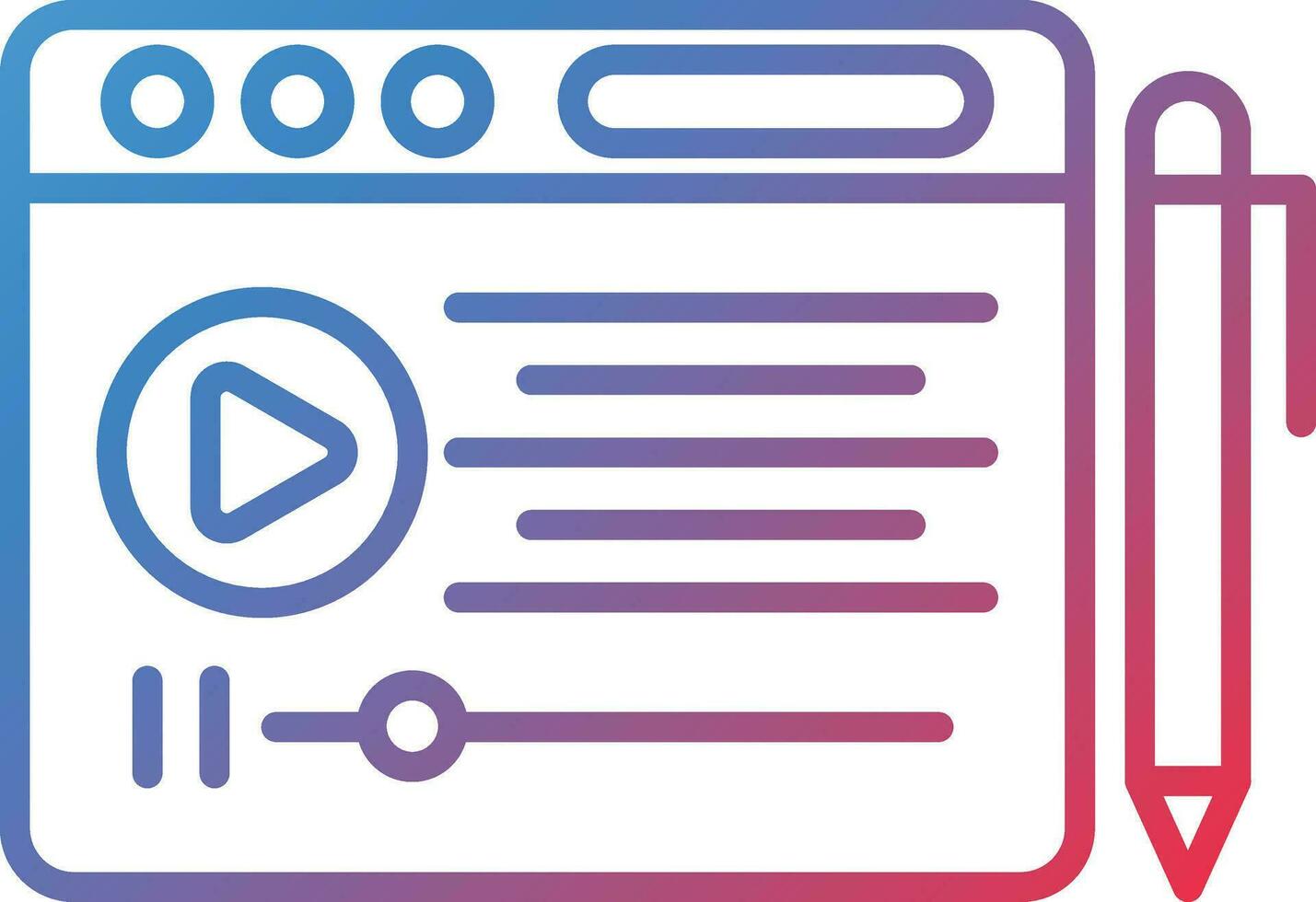 Post Script Vector Icon