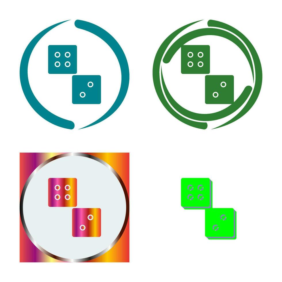 Unique Dice Vector Icon