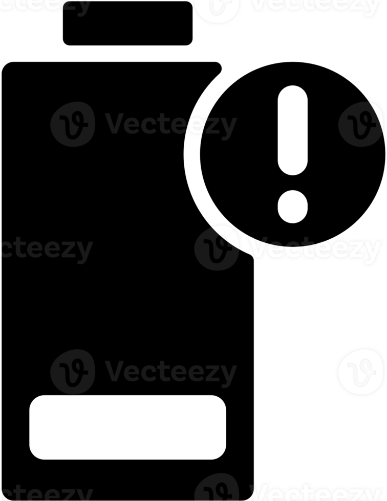 Symbol für schwache Batterie png