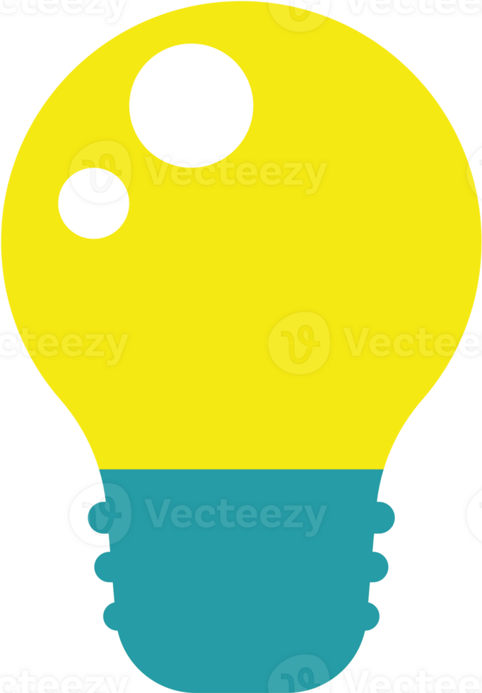 Flat Bulb illustration cartoon png