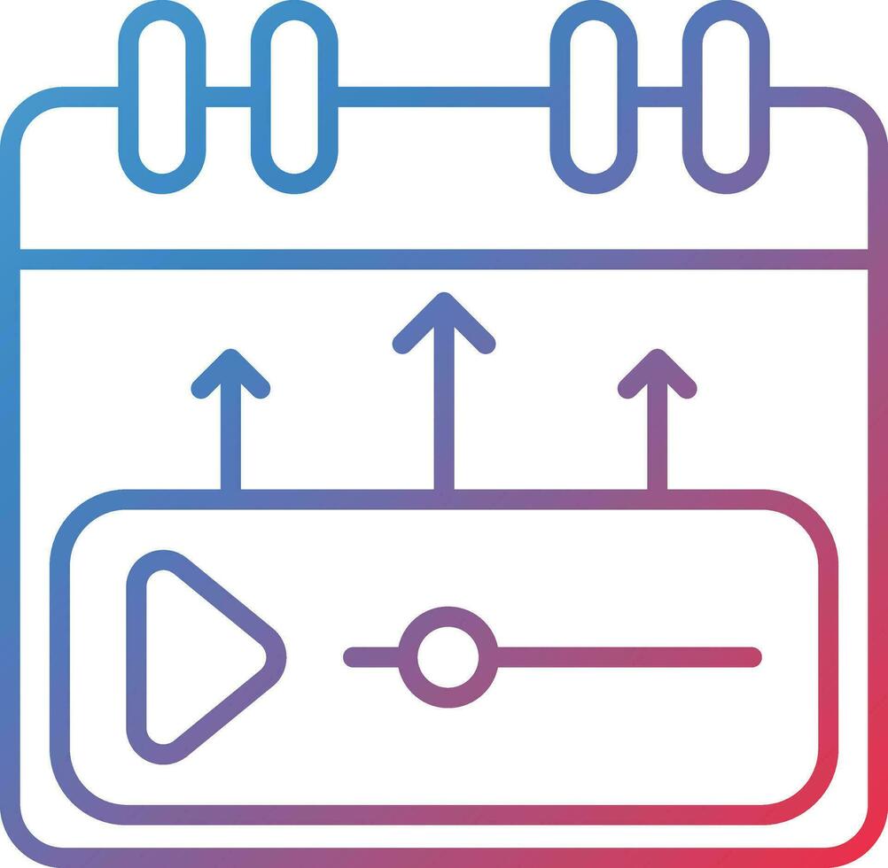 Content Calendar Vector Icon