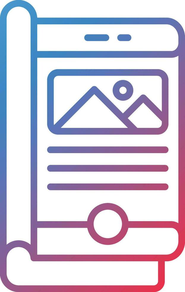 Online Magazine Vector Icon
