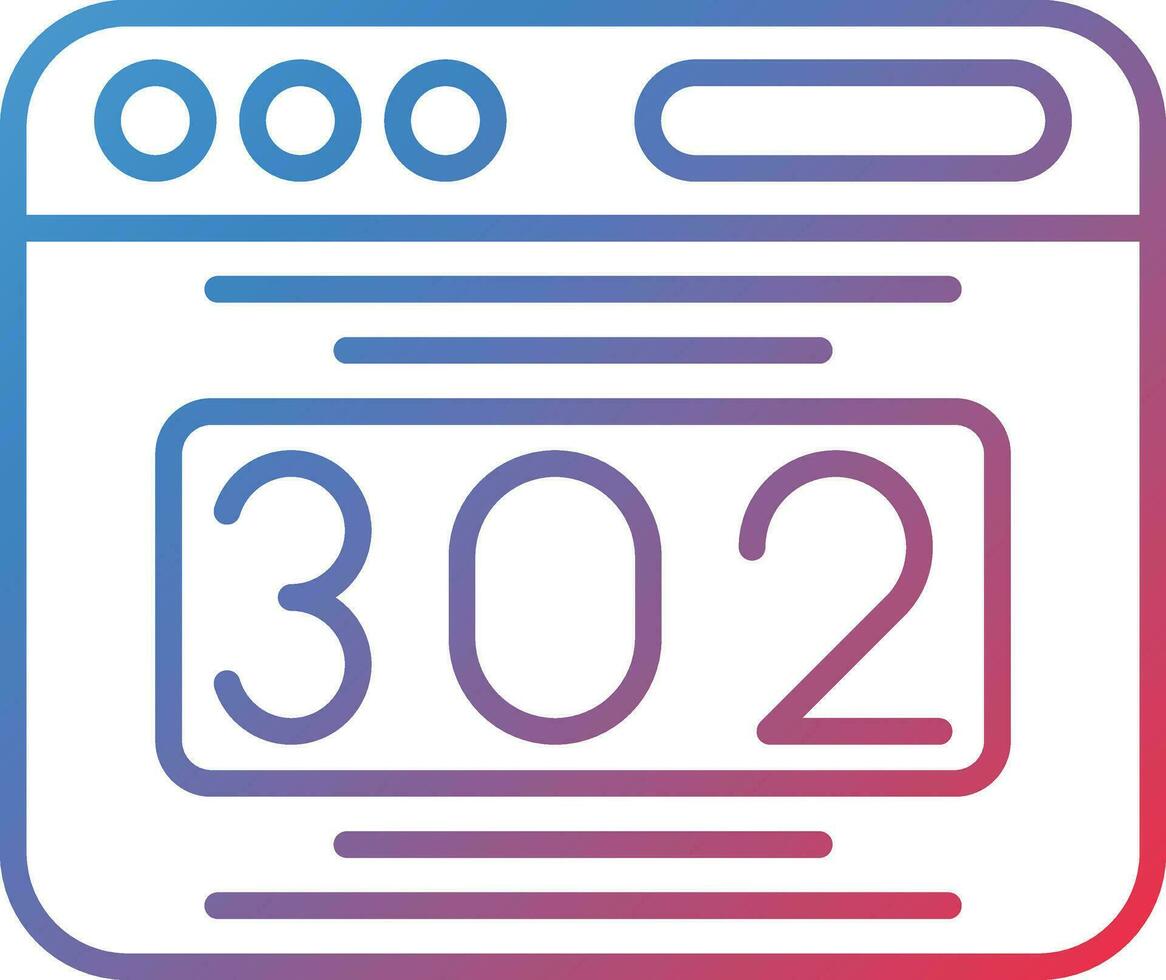 302 Redirect Vector Icon 31890033 Vector Art at Vecteezy