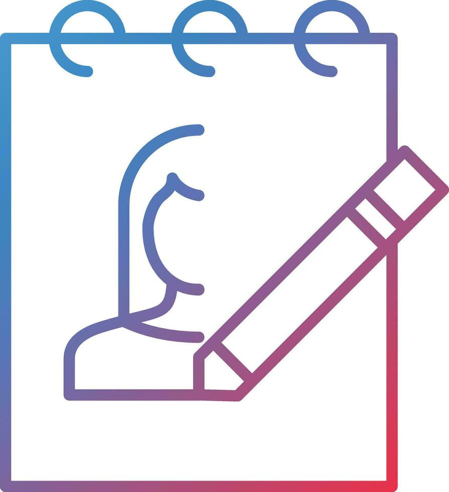 Sketching Vector Icon