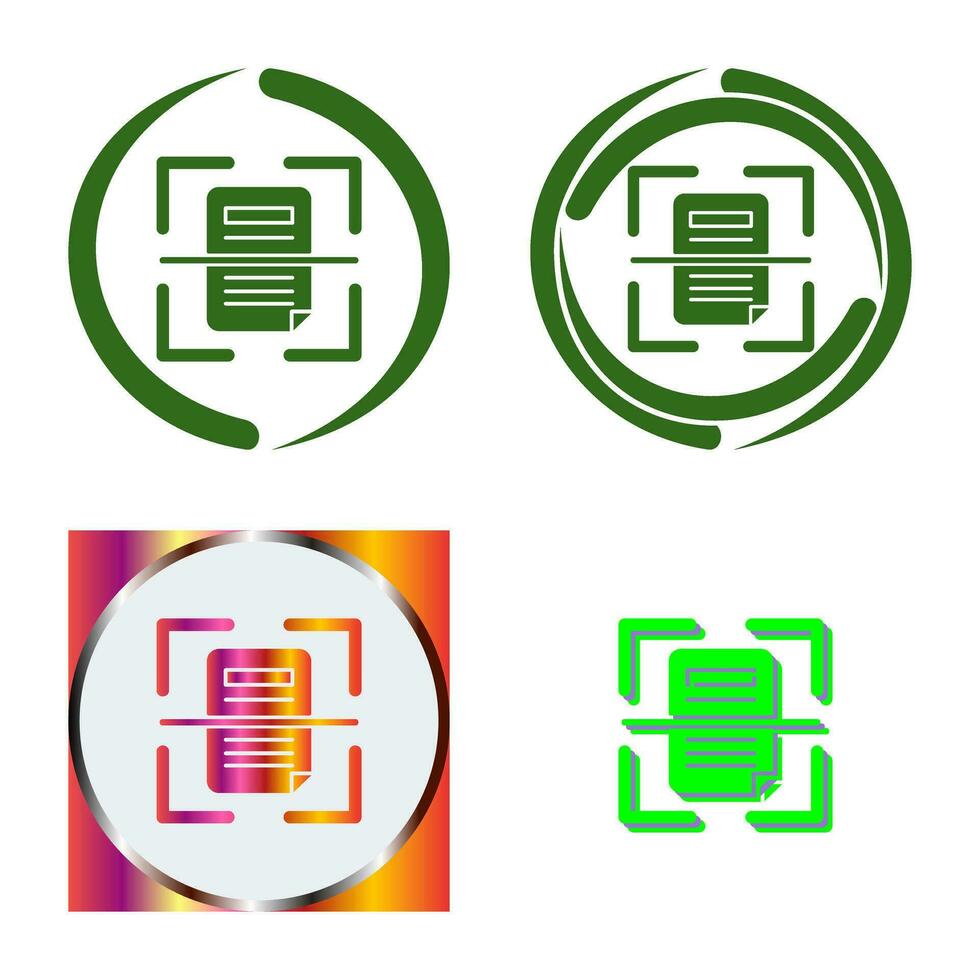Scan Vector Icon