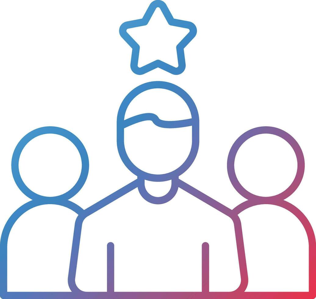 Team Leader Vector Icon