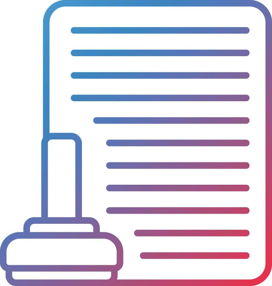 Legal Document Vector Icon