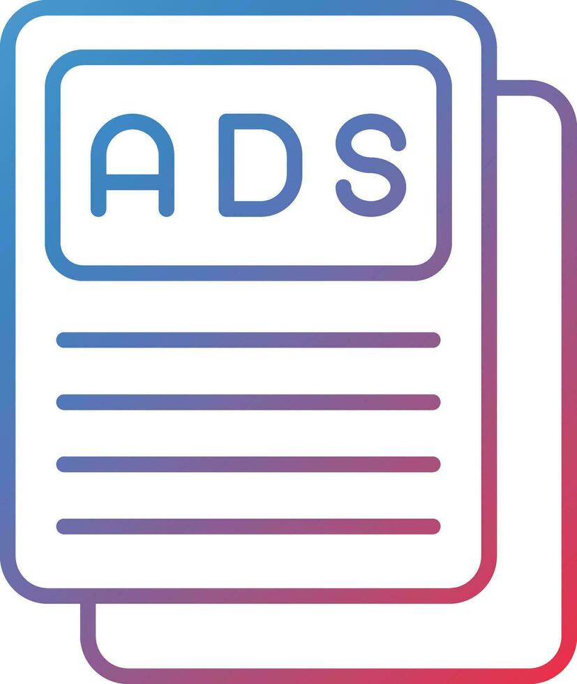 Print Advertisements Vector Icon