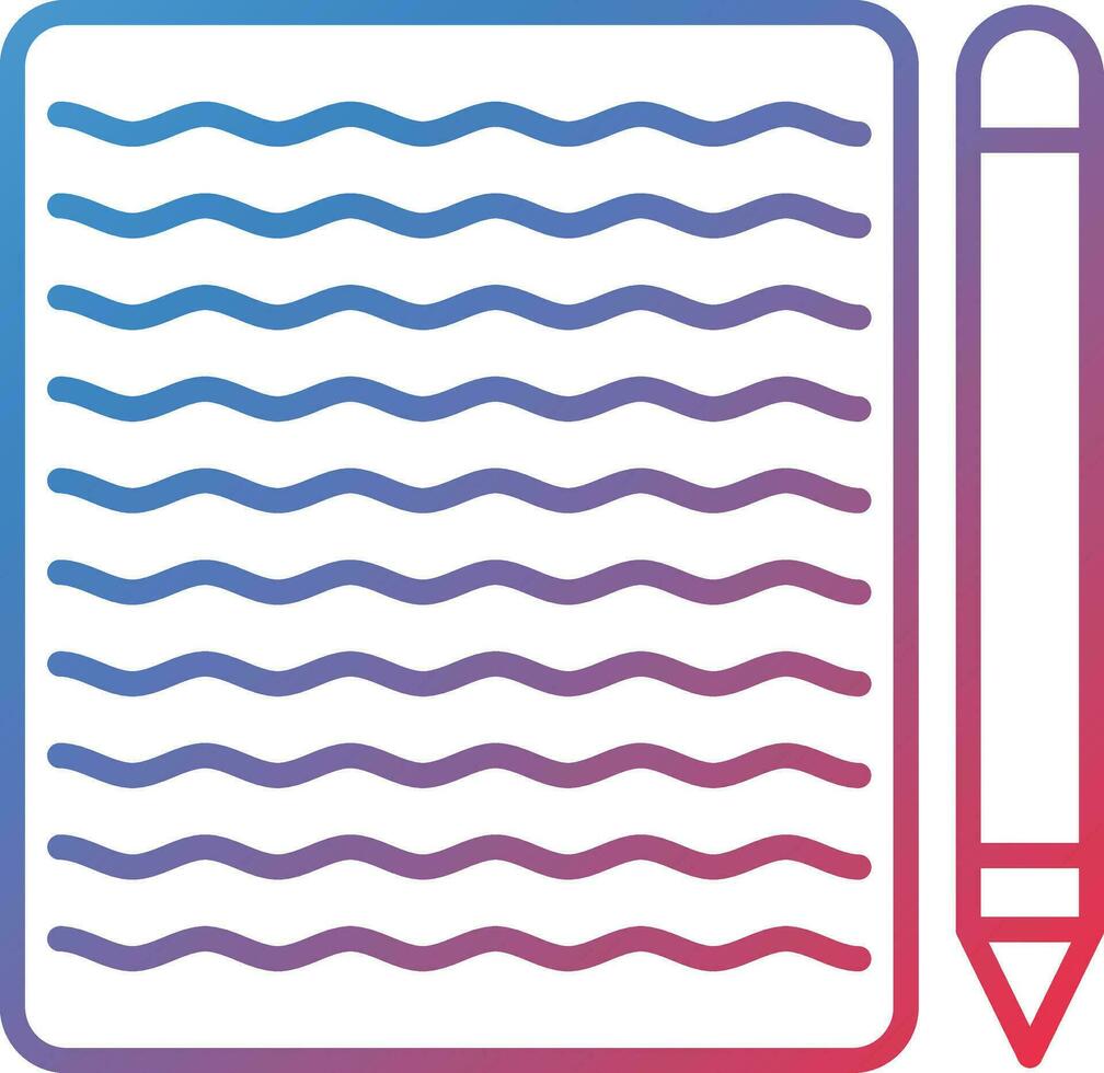 Handwritten Notes Vector Icon