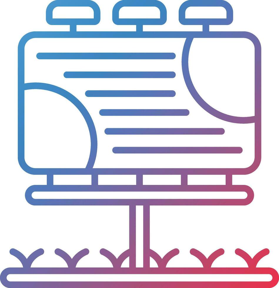 Yard Sign Vector Icon