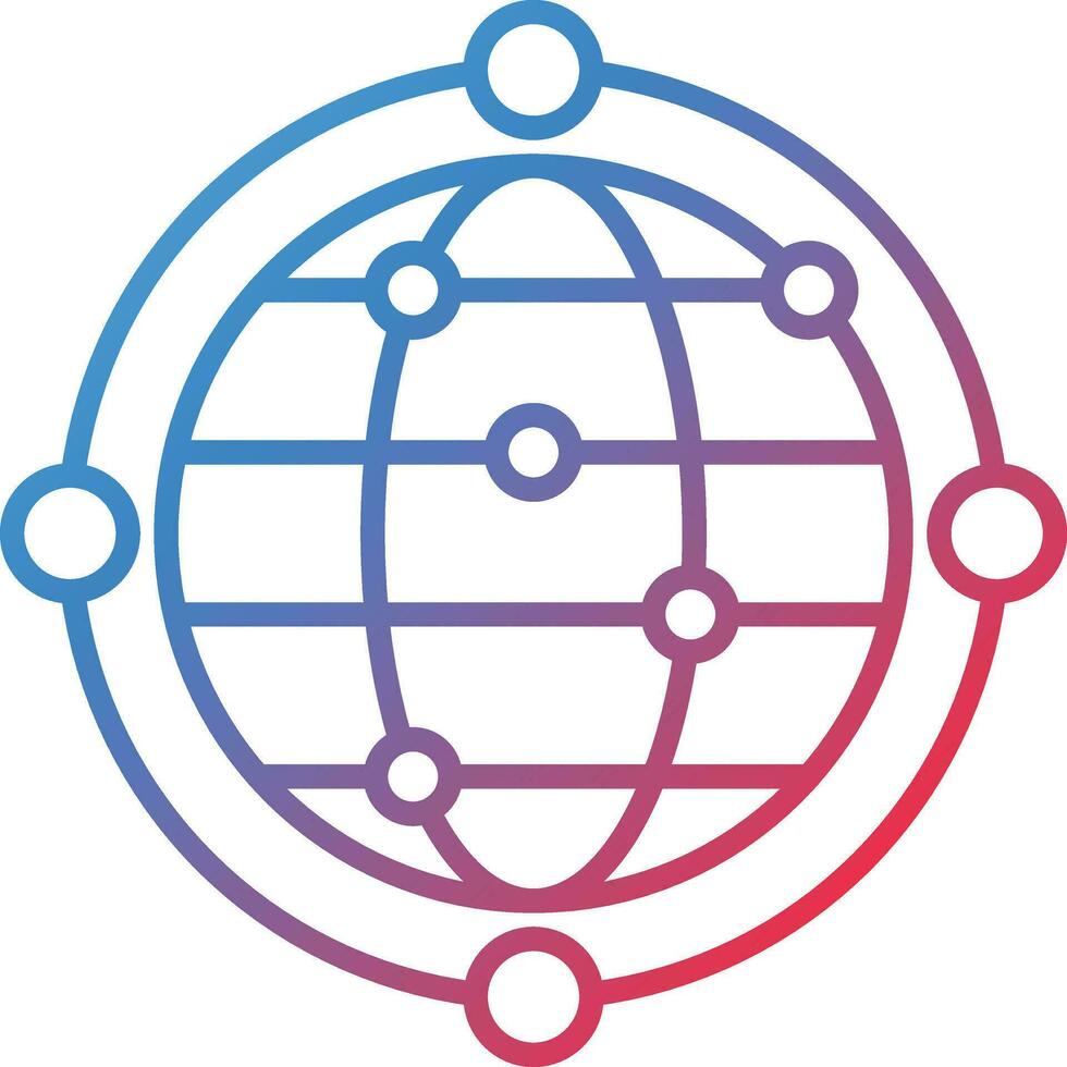 Global Network Vector Icon