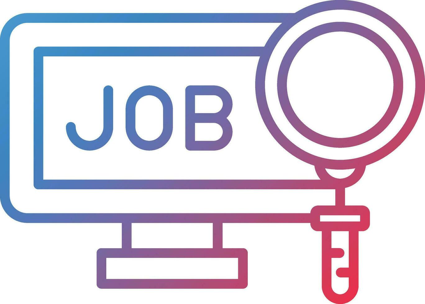 Job Hunting Vector Icon