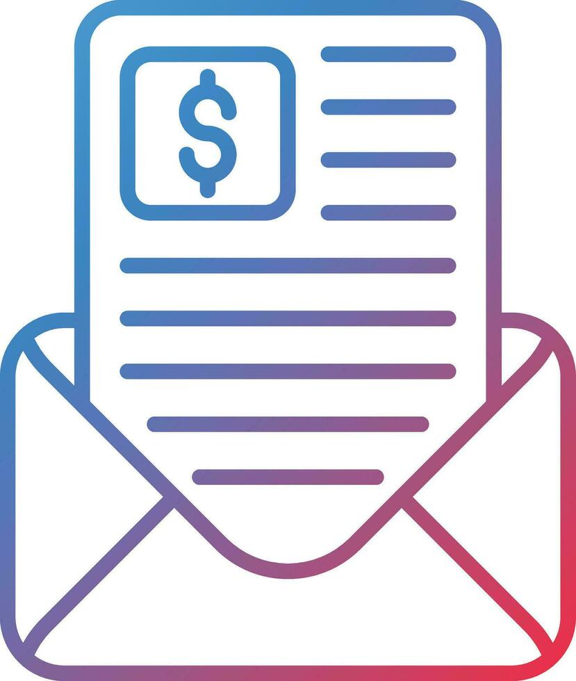 Pay Slip Vector Icon