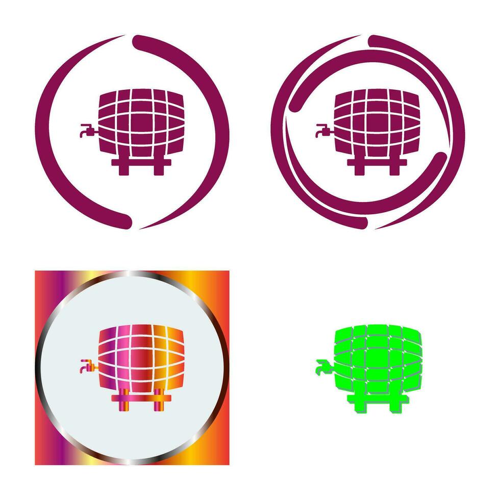 Barrel with Tap Vector Icon