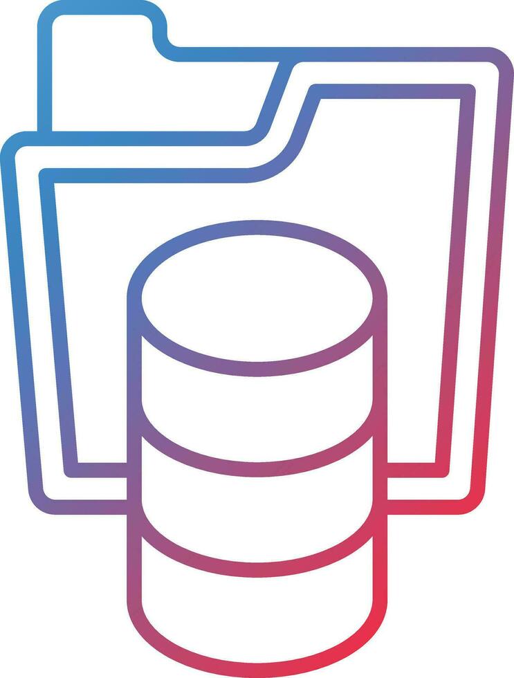 Database Storage Vector Icon