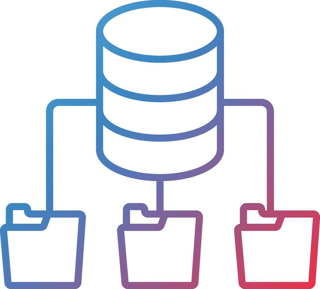 Database Architecture Vector Icon