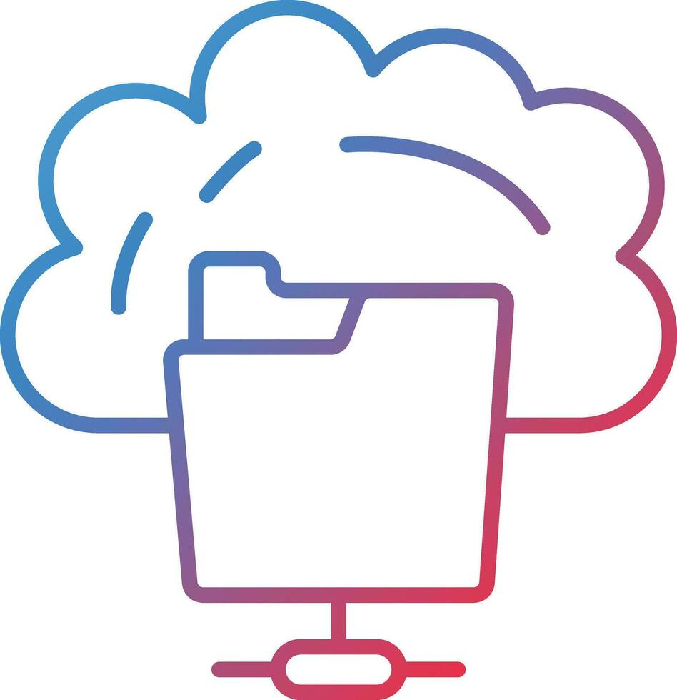 Cloud Drive Vector Icon