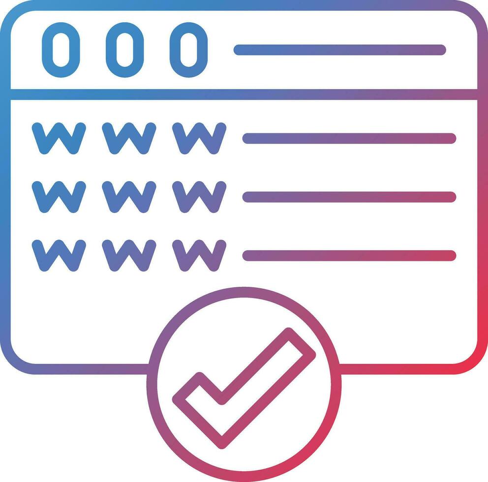 Domain Registration Vector Icon