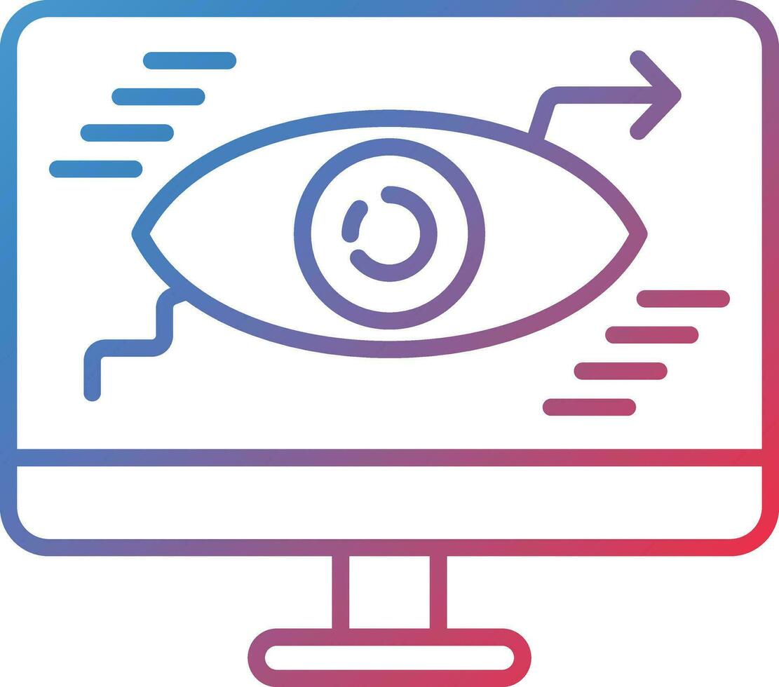 Web Monitoring Vector Icon