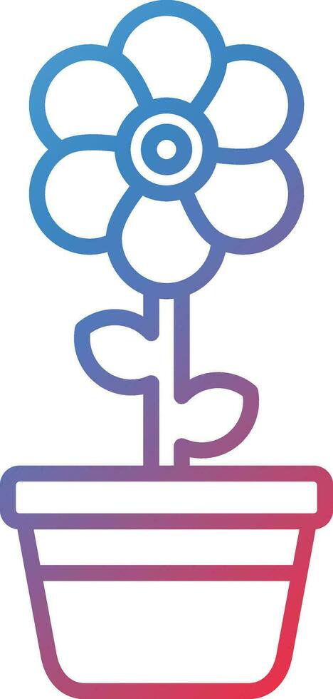 Flower Pot Vector Icon
