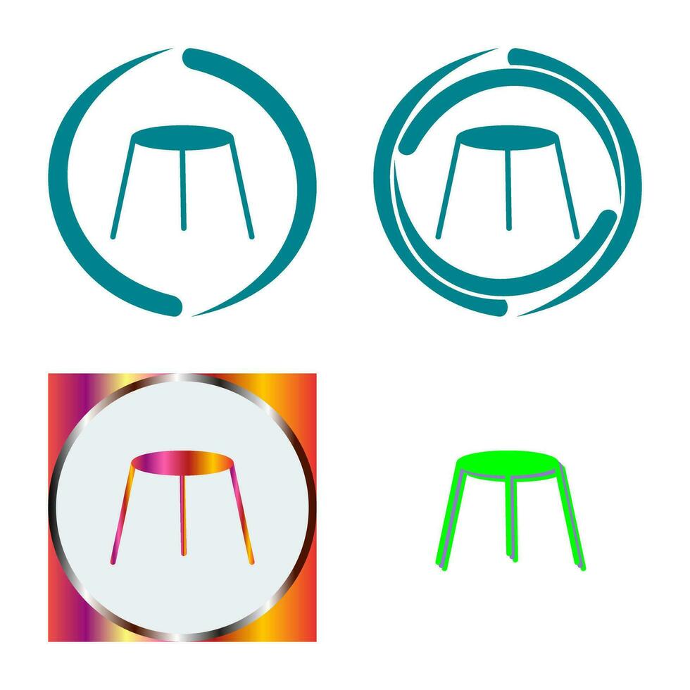 Unique Stool Vector Icon