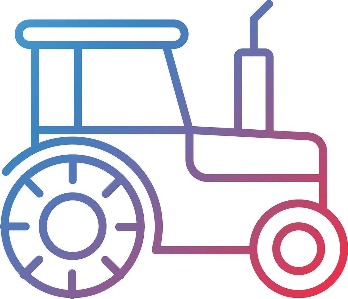 icono de vector de tractor