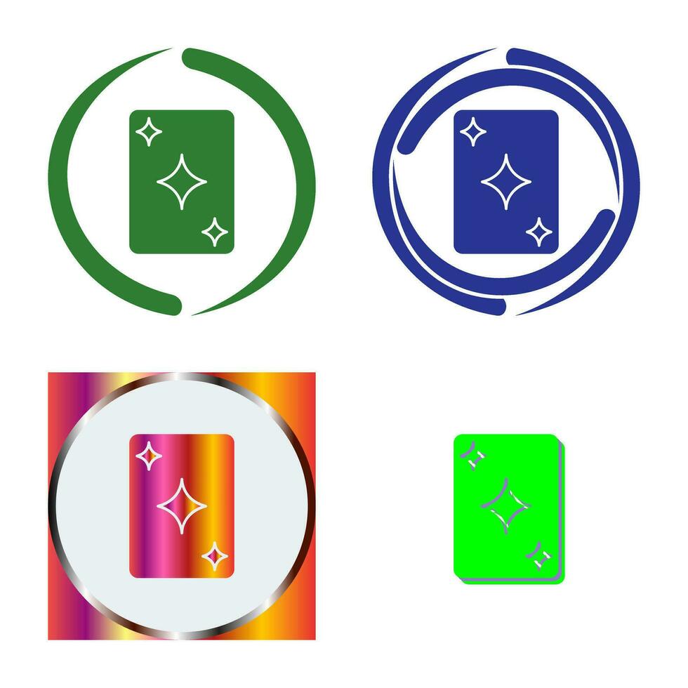Unique Card Vector Icon