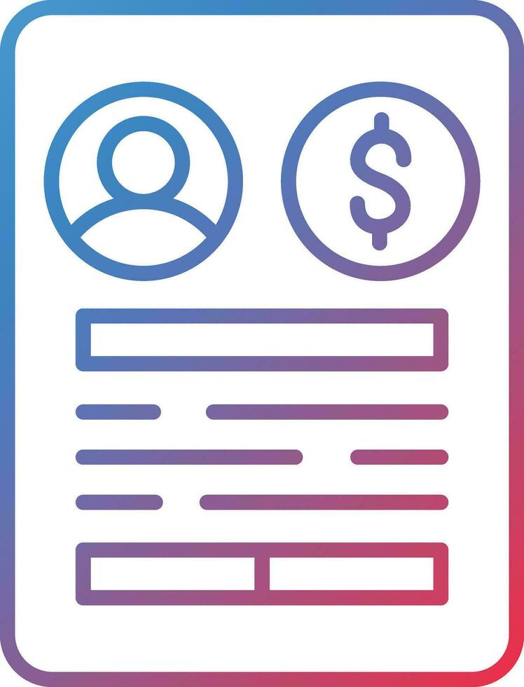 Account Summary Vector Icon
