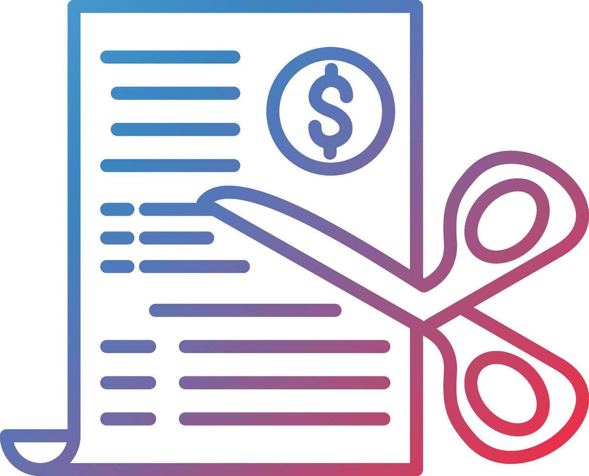 Split Bill Vector Icon