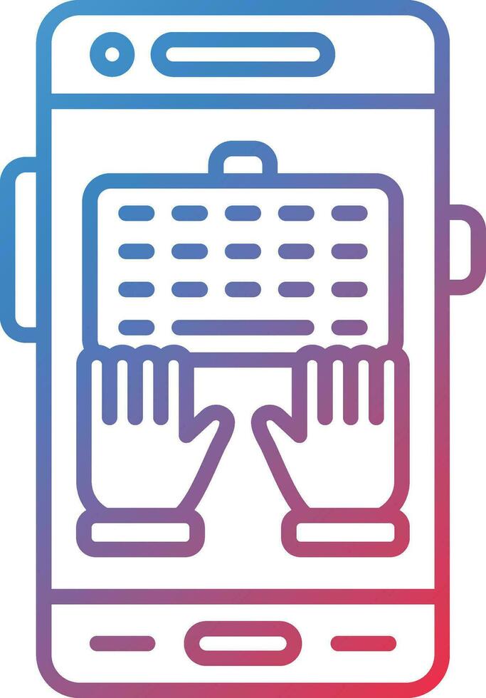 Typing Vector Icon
