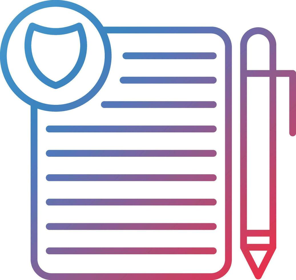 Privacy Policy Template Vector Icon