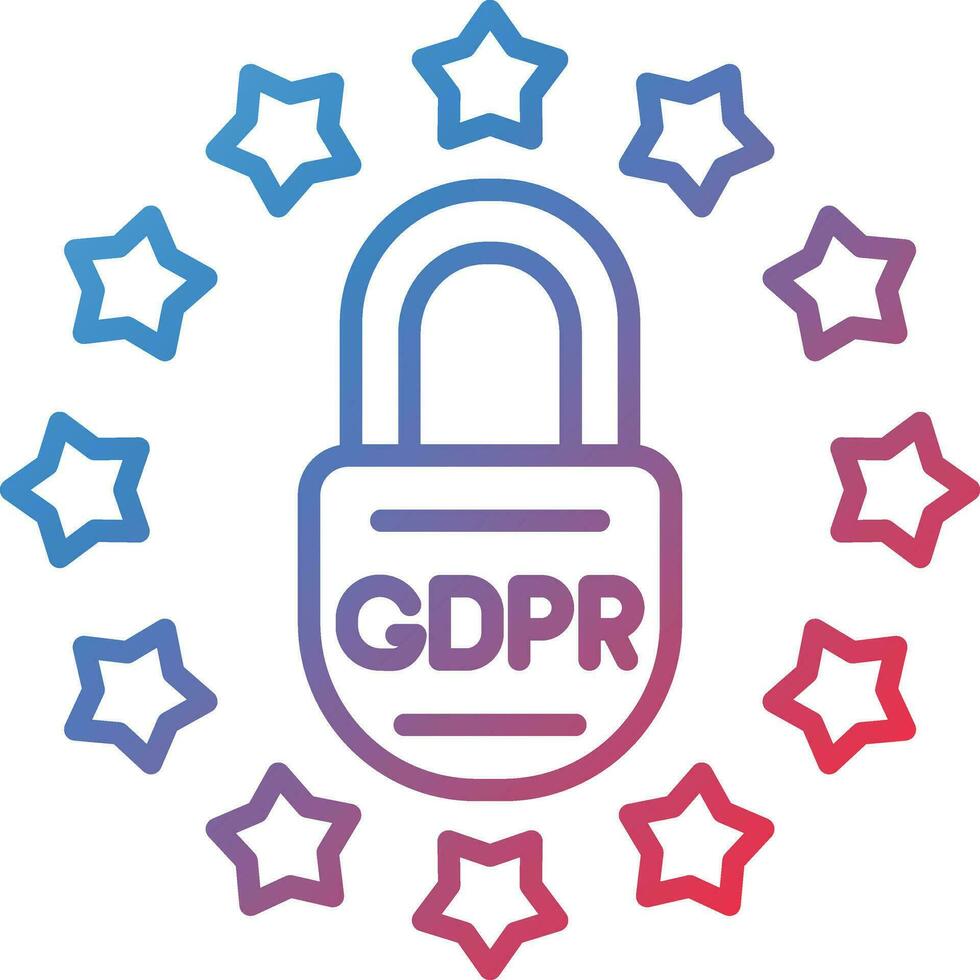 Gdpr Lawsuit Vector Icon
