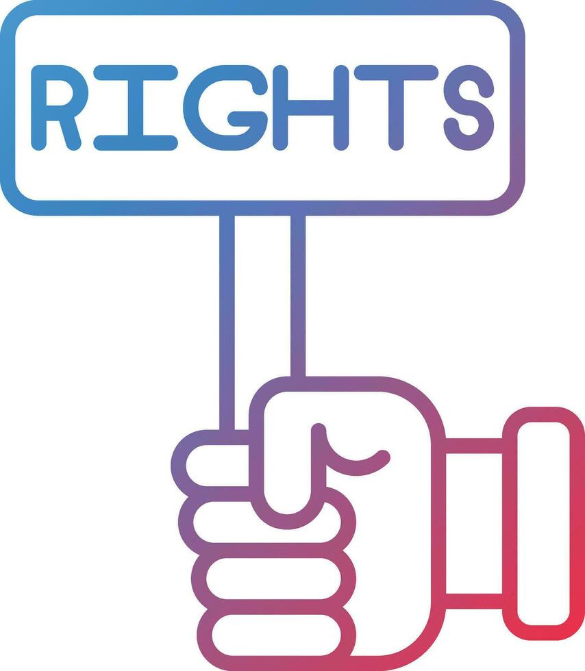Right To Object Vector Icon